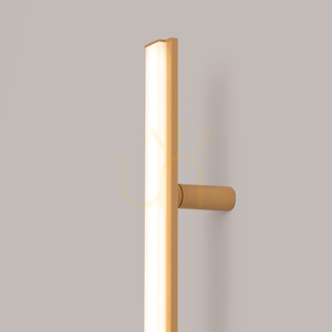 LAGOM 120 gold LED wall lamp 3000K small 5