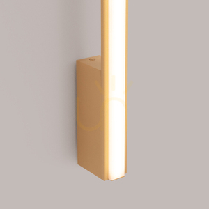 LAGOM 120 gold LED wall lamp 3000K small 6