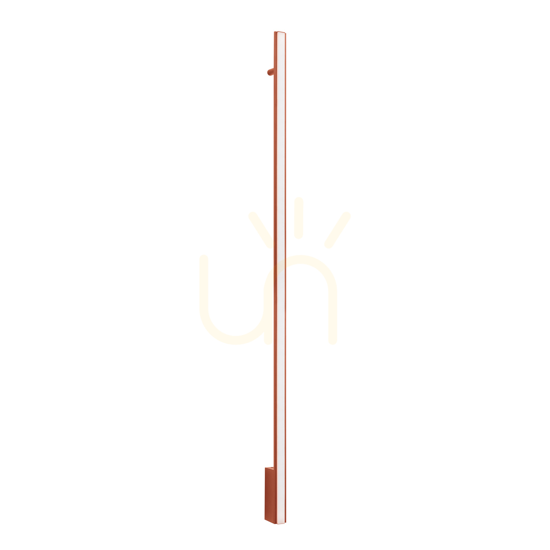 LAGOM 150 ochre red LED wall lamp 3000K