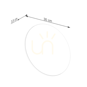 Wall lamp BORGEN white LED 3000K small 9