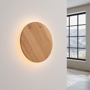 Wall lamp BORGEN wood LED 3000K small 2