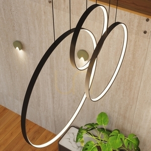 RIO 3 55/78/110 black LED 4000K pendant lamp small 14