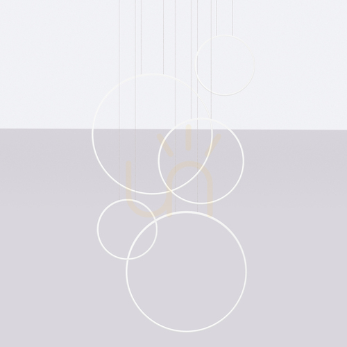 Check RIO 5 55/55/78/110/110 white LED 4000K pendant lamp
