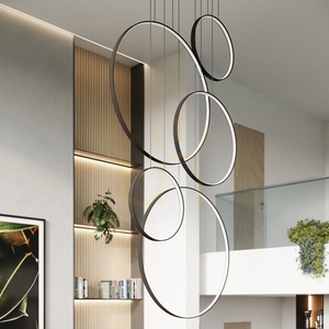 RIO 5 55/55/78/110/110 white LED 4000K pendant lamp small 14