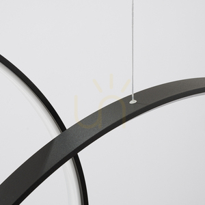 RIO 5 55/55/78/110/110 black LED 4000K pendant lamp small 5