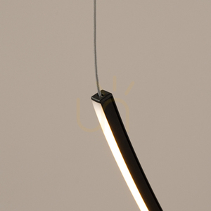 Chandelier ALVAR 1 black LED 3000K small 3
