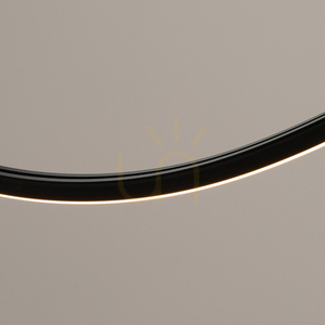 Chandelier ALVAR 1 black LED 3000K small 4