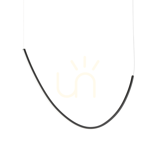 Check Chandelier ALVAR 1 black LED 3000K