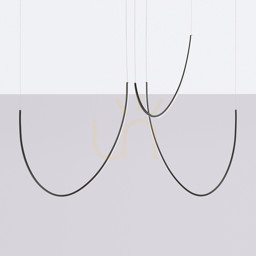 Check Chandelier ALVAR 3 black LED 3000K