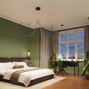 Chandelier ALVAR 3 black LED 3000K small 13