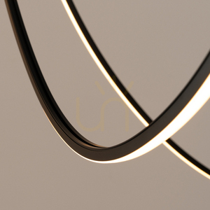 Chandelier ALVAR 3 black LED 3000K small 4
