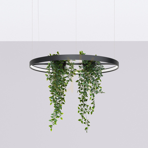 RIO BIO 78 black LED 3000K chandelier small 1