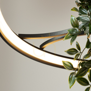 RIO BIO 78 black LED 3000K chandelier small 5