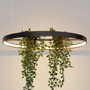 RIO BIO 78 black LED 3000K chandelier small 8