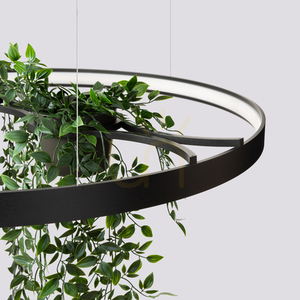 RIO BIO 78 black LED 4000K chandelier small 4
