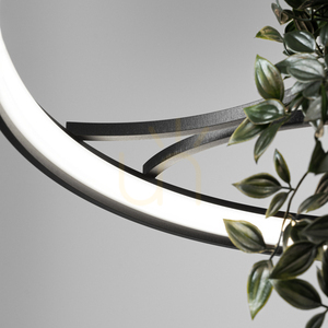 RIO BIO 78 black LED 4000K chandelier small 5
