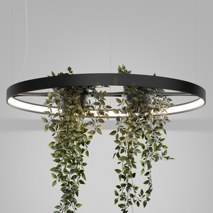 RIO BIO 78 black LED 4000K chandelier small 8