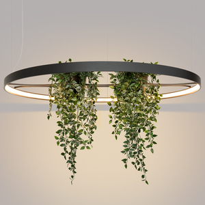 RIO BIO 110 black LED 3000K chandelier small 8
