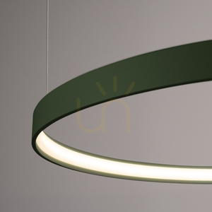 RIO 110 chandelier green olive LED 3000K small 4