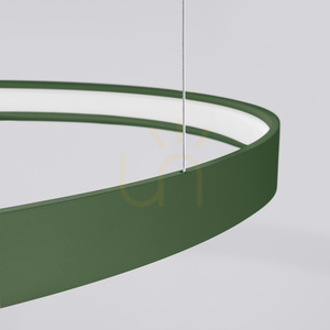 RIO 110 chandelier green olive LED 3000K small 5