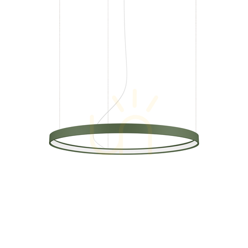 Check RIO 78 chandelier green olive LED 3000K