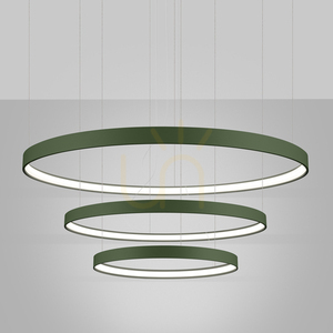 RIO 3 55/78/110 green olive LED 4000K chandelier small 2