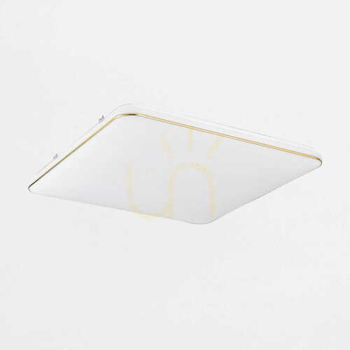 Check Zuma Line Omar JE-DHS-0530-GD square LED ceiling light 48 W 4000 K gold frame 53 cm