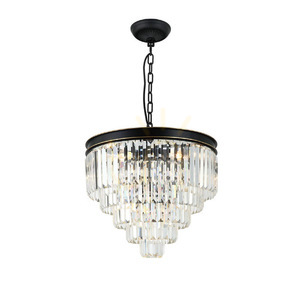 Pendant Light Open Design Highlights Artico Black Crystal 500 mm 4-Light small 0