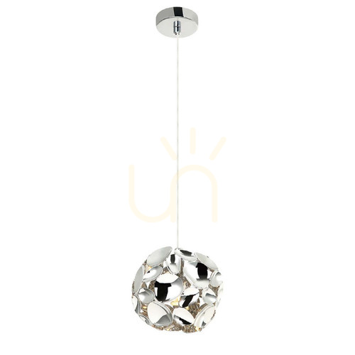 Check Pendant Light Carera Chrome Metal G9 150 mm Open Design Highlights