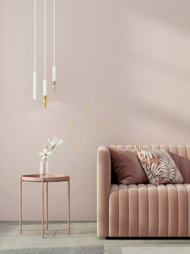 Check Pendant Light Open Design Highlights Slimi White Gold Aluminum G9 1200 mm