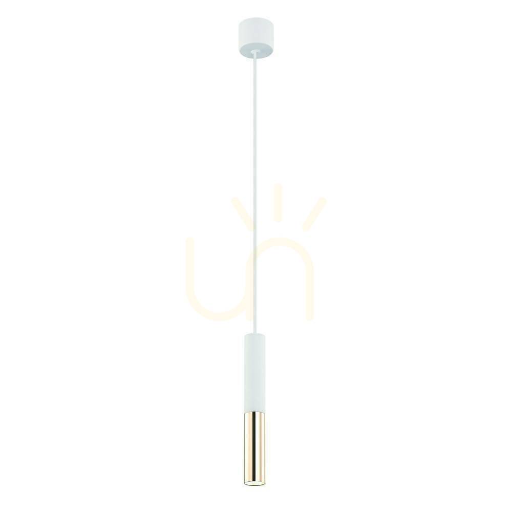 Slimi S Bianco / Gold pendant lamp by Orlicki Design