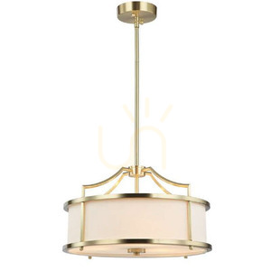 Stanza pendant lamp Open Design Highlights white gold 3-light E27 metal glass fabric small 0