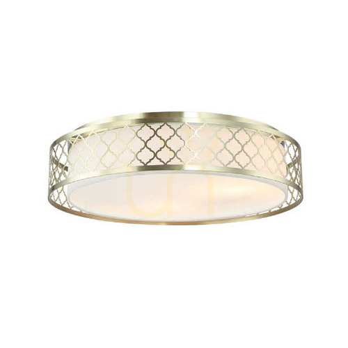 Check Plafond Cavalli Open Design Highlights White Cream Satin Gold Ø520 mm