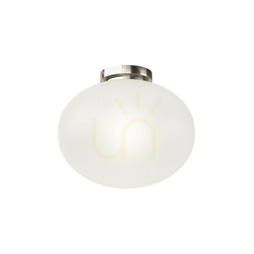 Check Plafond Palla Open Design Highlights Opal White Chrome 24 cm White Glass Metal