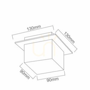 Rocco Ceiling Light Open Design Highlights Chrome Crystal Glass 130x130 mm small 1