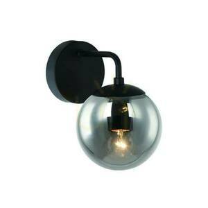Wall Lamp Bao by Open Design Highlights Black Smoky Metal Glass E27 IP20 190 mm small 0