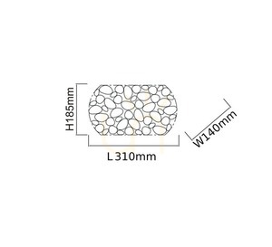 Wall lamp Open Design Highlights Carera gold metal G9 1-light 310 mm small 2
