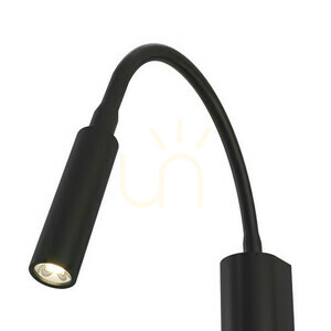 Nuto Black LED Wall Lamp Open Design Highlights 3000K 3W 466 mm small 5