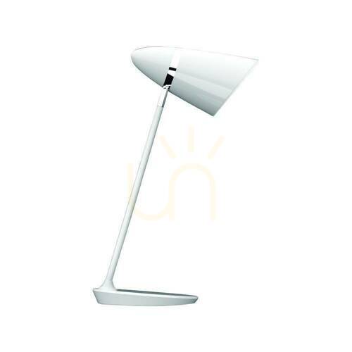 Check Desk Lamp Elmo by Open Design Highlights, Pearl White Chrome Metal E27