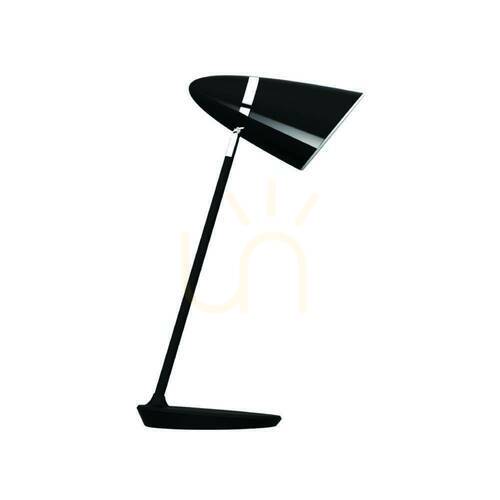 Check Desk Lamp Elmo by Open Design Highlights, Chrome Matte Black Metal E27 462 mm