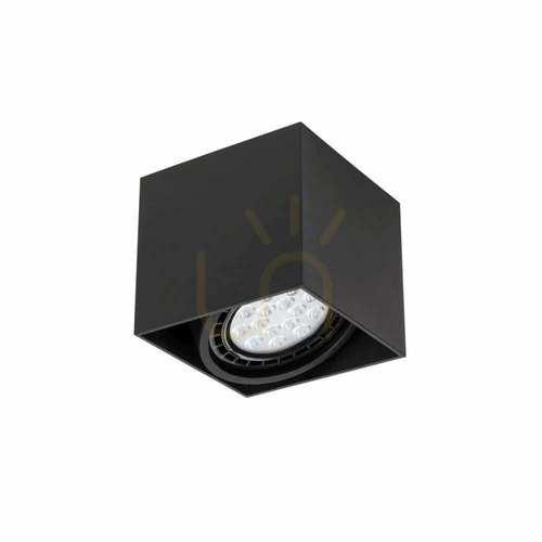 Check Ceiling Light Open Design Highlights Cardi Matte Black Aluminum ES111 1x16W