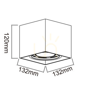 Ceiling Light Cardi by Open Design Highlights, White Aluminum GU10 8W 1x IP20 small 2