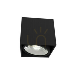Ceiling Light Cardi Open Design Highlights Chrome Black GU10 Aluminum IP20 small 0
