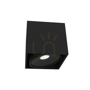 Ceiling Light Open Design Highlights Cardi Black Aluminum GU10 1x8W IP20 small 0
