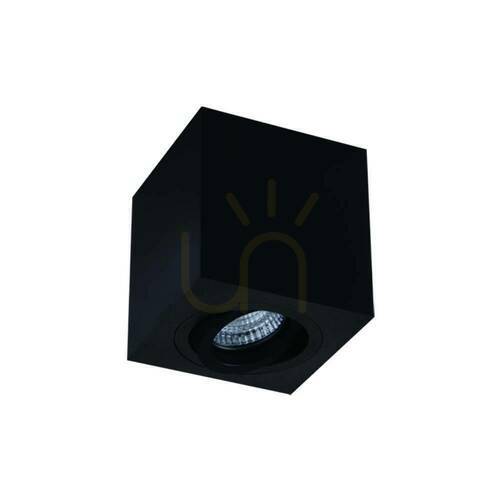 Check Ceiling Light Open Design Highlights Lago Matte Black Aluminum GU10 8W IP20
