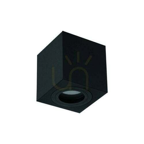 Check Ceiling light Lago by Open Design Highlights, matte black, IP44, GU10, aluminum 8W