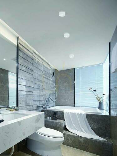 Check Ceiling Light Open Design Highlights Neo White Gold LED 10W 3000K 117 mm Aluminium