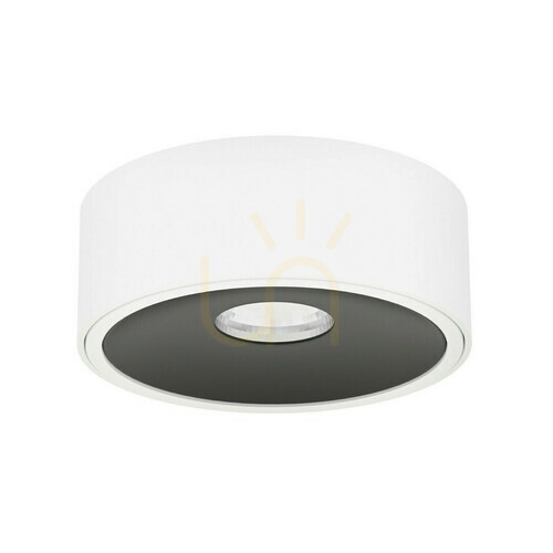 Check Ceiling Light Open Design Highlights Neo White Black LED 3000K 10W Aluminum
