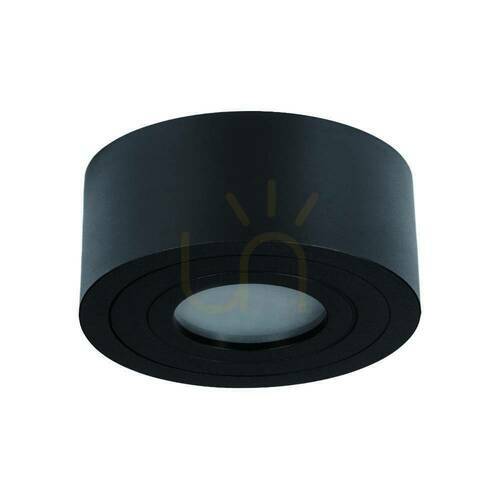 Check Ceiling Light Open Design Highlights Rullo Mini Black IP44 3000K LED Aluminium