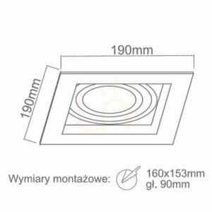 Recessed Luminaire Cardo by Open Design Highlights, Matte White, 190 mm, ES111 small 1